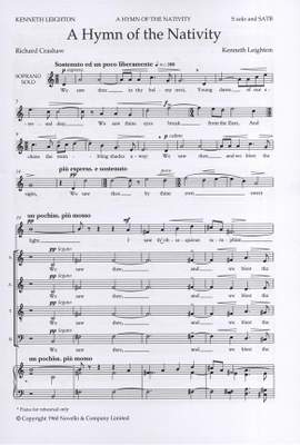 Kenneth Leighton: A Hymn Of The Nativity