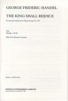 Georg Friedrich Händel: The King Shall Rejoice