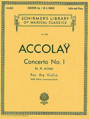 Jean-Baptiste Accolay: Concerto No. 1 in A Minor
