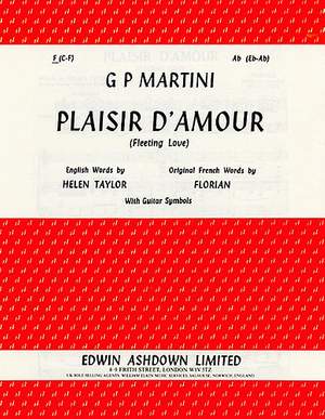 Giovanni Battista Martini: Plaisir D'amour In F