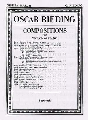 Oscar Rieding: Gipsies March Op.23/2