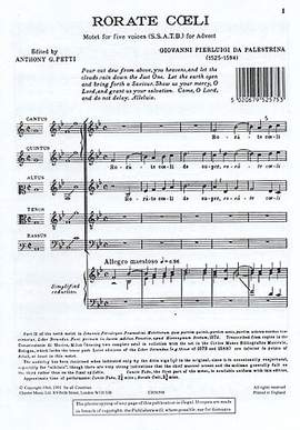 Giovanni Palestrina: Rorate Coeli