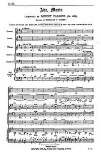 Robert Parsons: Ave Maria