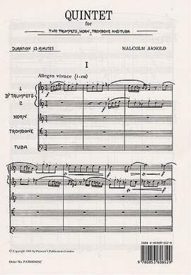 Malcolm Arnold: Quintet for Brass Op. 73
