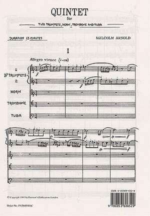 Malcolm Arnold: Quintet for Brass Op. 73