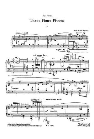Hugh Wood: Piano Pieces(3)