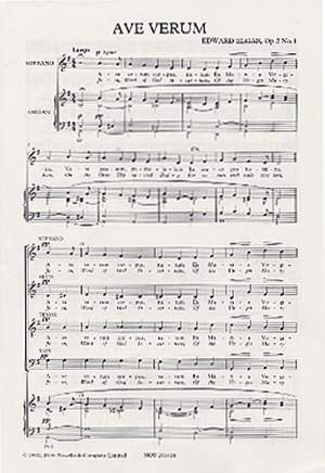 Edward Elgar: Ave Verum Op.2 No.1 (Soprano/SATB)