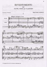 Malcolm Arnold: Divertimento For Wind Trio Op.37