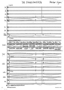 Michael Nyman: The Piano Concerto In Full Score