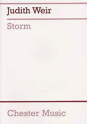 Judith Weir: Storm (Full Score)