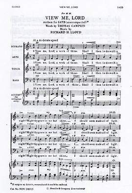 Richard H. Lloyd: View Me Lord