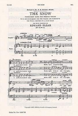 Edward Elgar: The Snow Op.26 No.1
