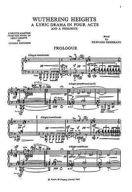Bernard Herrmann: Wuthering Heights - Vocal Score