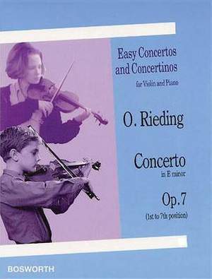 Oscar Rieding: Concerto in E minor Op. 7