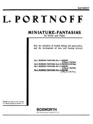 Leo Portnoff: Russian Fantasy No. 4 in E minor