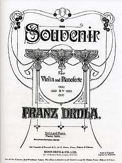 Souvenir For Violin And Piano