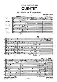 Benjamin Frankel: Quintet For Clarinet And String Quartet Op.28