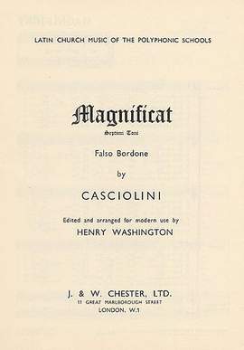 Claudio Casciolini: Magnificat Tone VII