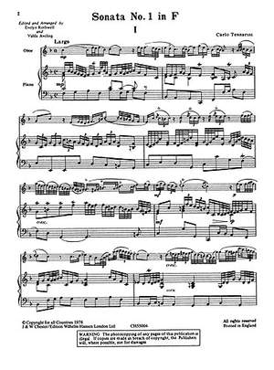 Sonata No.1 In F For Oboe And Piano