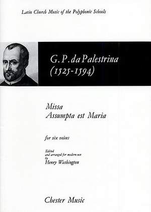 Giovanni Palestrina: Missa Assumpta Est Maria (Washington)