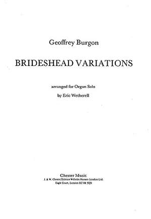 Geoffrey Burgon: Brideshead Variations For Organ Solo