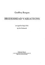 Geoffrey Burgon: Brideshead Variations For Organ Solo Product Image