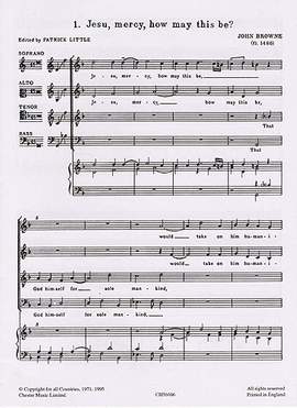 John Browne: Jesu, Mercy, How May This Be?