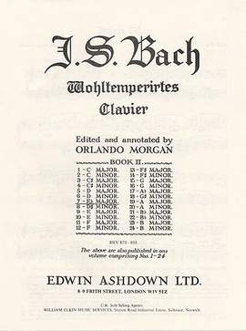 JS Bach: Prelude and Fugue No 07 In E Flat Major