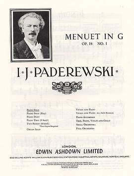 Ignacy Jan Paderewski: Menuet In G Op. 14 No. 1