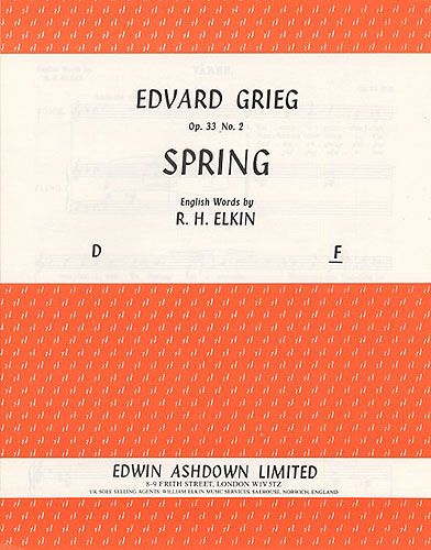Edvard Grieg: Spring Op.33 No.2
