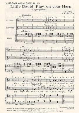 Little David Play On Your Harp (Vocal Duet/Piano)