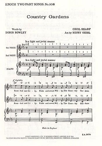 Cecil Sharp: Country Gardens