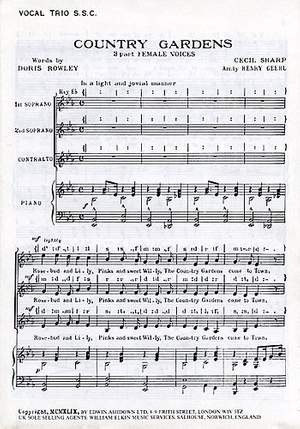 Cecil Sharp: Country Gardens