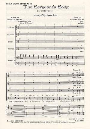 Gustav Holst: The Sergeants Song