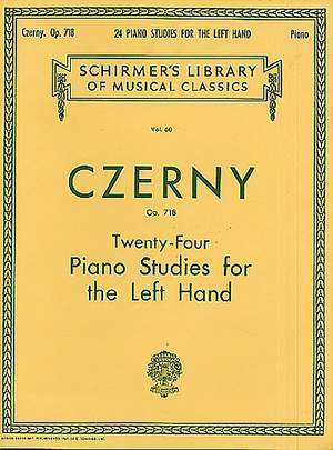 Carl Czerny: 24 Studies for the Left Hand, Op. 718