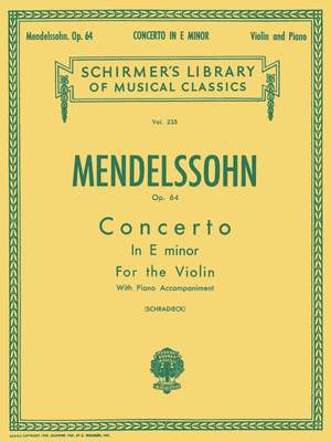 Felix Mendelssohn Bartholdy: Concerto In E Minor Op.64