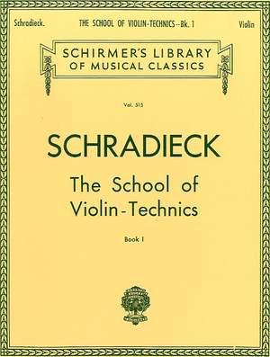 Henry Schradieck: School of Violin Technics - Book 1