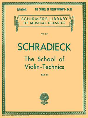 Henry Schradieck: School of Violin Technics - Book 3