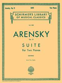 Anton Stepanovich Arensky: Suite No.1 Op.15 for 2 Piano's (set of 2 copies)