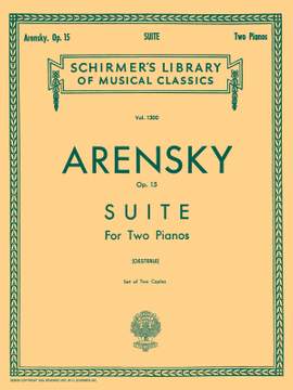 Anton Stepanovich Arensky: Suite No.1 Op.15 for 2 Piano's (set of 2 copies)