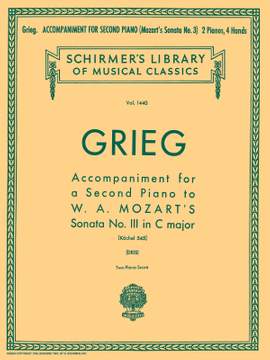 Edvard Grieg: Accomp. for a 2nd Piano to Mozart Sonata K545