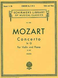 Wolfgang Amadeus Mozart: Violin Concerto No.3 In G KV216