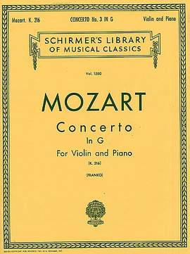 Wolfgang Amadeus Mozart: Violin Concerto No.3 In G KV216