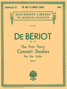 Charles Auguste de Bériot: First 30 Concert Studies, Op. 123