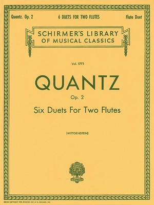 Johann Joachim Quantz: 6 Duets For Two Flutes Op. 2