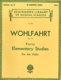 Franz Wohlfahrt: 40 Elementary Studies, Op. 54