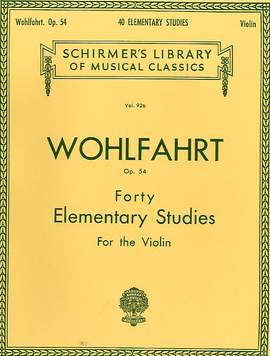 Franz Wohlfahrt: 40 Elementary Studies, Op. 54