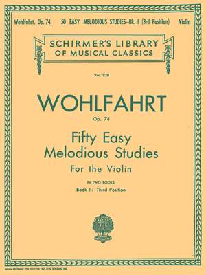 Franz Wohlfahrt: 50 Easy Melodious Studies, Op. 74 - Book 2