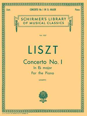 Z13643 R.; Liszt Piano Concerto No Franz Two pianos 1 in E flat major 