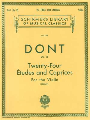 Jakob Dont: 24 Etudes and Caprices, Op. 35
